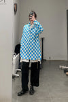 Archivio J.M.Ribot shirt SH01/RB blue grid